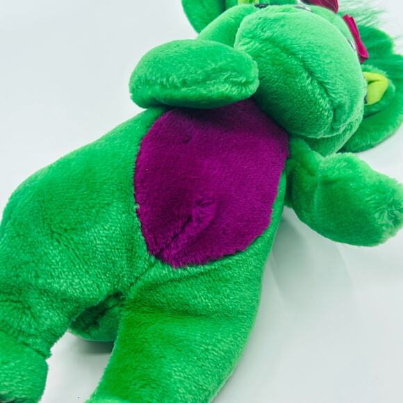 Vintage 1992 The Lyons Group Baby Bop Plush Stuffed Dinosaur Animal Kids Toy VTG - Picture 3 of 6